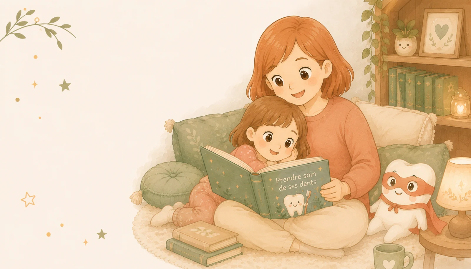 Famille moment lecture